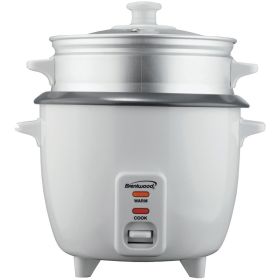 BRENTWOOD TS-180S 8-Cup Rice Cooker with Steamer