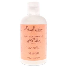Coconut Hibiscus Curl Style Milk by Shea Moisture for Unisex - 8 oz Cream