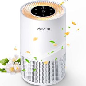 Air Purifiers for Home Large Rooms up to 1200ft¬≤, MOOKA H13 True HEPA Air Purifier for Bedroom Pets with Fragrance Sponge, Timer, Air Filter Cleaner