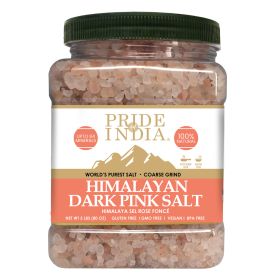 Pride Of India - Himalayan Rock Salt - 84+ Natural Mineral Enriched (Pure Himalayan Pink Salt;  Coarse Grind 5 Pound Jar)