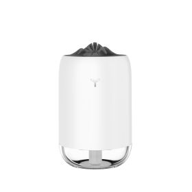 Usb Mini Portable Large Capacity Desktop Car Humidifier (Option: Magic Flame White-USB)