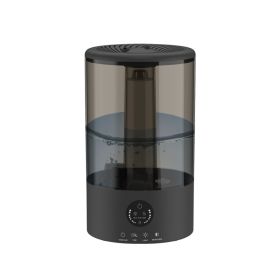 Top Fill Cool Mist Humidifier 3L Remote Control 7 Colors For Mini Humidifier (Option: Black-AU)