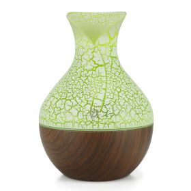 Vase Usb Humidifier Household Wood Grain Aromatherapy (Color: brown)