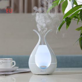 Home Office Humidifier Small Essential Oil Night Light Aroma Diffuser (Option: Colorful white-EU)