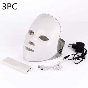Beauty Instrument Beauty Skin Mask Instrument Seven-color Photon Rejuvenation (Option: Without original packaging 3PC-UK)