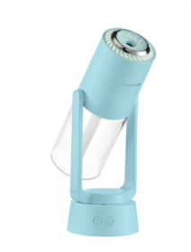 Automatic Head Humidifier Dazzle Shadow Air Purification (Option: Light blue-USB n battery)
