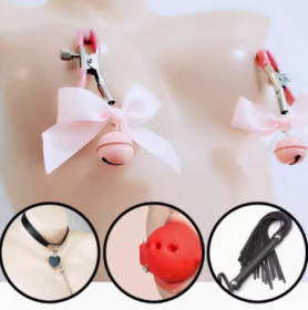 Nipple Clamps Punish The Nipple By Stimulating The Clitoris Bells (Option: H)