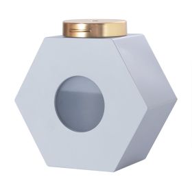 Fashionable And Personalized Six Sided Perfume Bottle Humidifier (Option: Grey-USB)