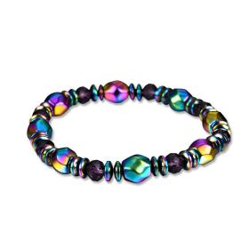 Double-layer Colorful Section Hematite Bracelets Hematite Magnet Bracelet Female (Color: Colorful Bracelet 2)