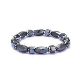 Double-layer Colorful Section Hematite Bracelets Hematite Magnet Bracelet Female (Color: Magnet Bracelet)