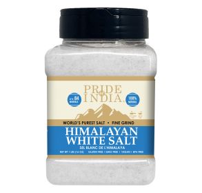 Himalayan White Salt by Pride Of India - 1 Lbs (Texture: Fine Grind, size: 1 Lbs)