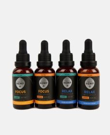 Made by Hemp THC Free Tinctures (Strength: 2000mg, Flavor: Relax)