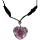 EMF 5G Shielding Orgone Heart Calming Necklace with Shungite & Black Tourmaline