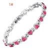 Arthritis Treatment Lymphatic Detoxification Pain Relief Strength Bracelet Women's Adjustable Crystal 3500 Gauss Magnet Jewelrys